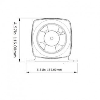Ventilador de Cala en Linea Seaflo (80mm)