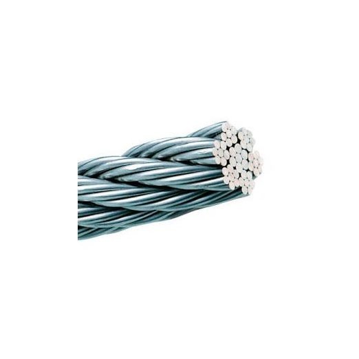 US STAINLESS Cable de cuerda de alambre de acero inoxidable 316 de alto  brillo grado marino (1/4 7x19 50')