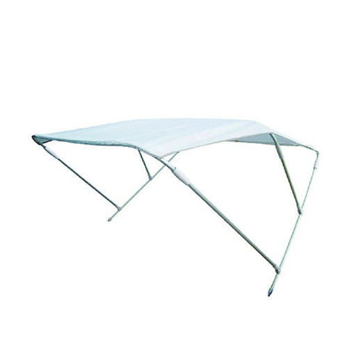 Toldo Bimini de Aluminio 3 Arcos (Tubos Blancos)