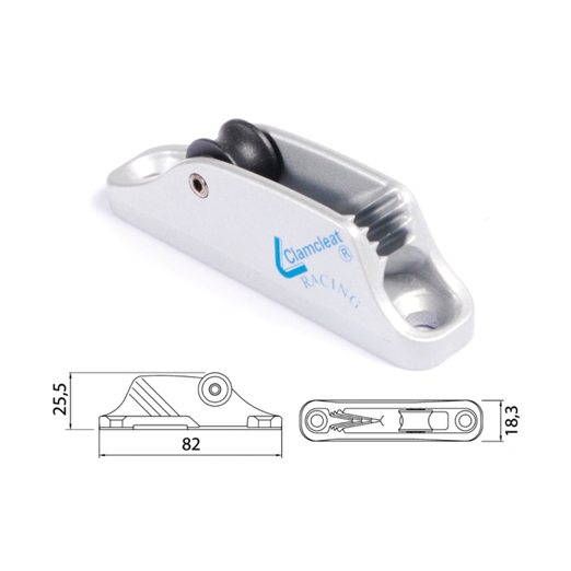 Clamcleat Mordedor Aluminio con Roldana CL236 (3-6mm)