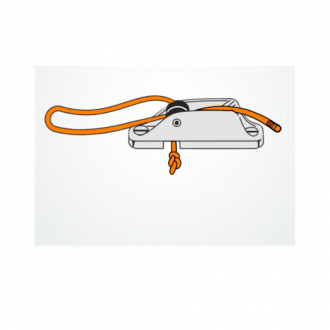 Clamcleat Mordedor Aluminio con Roldana CL236 (3-6mm)