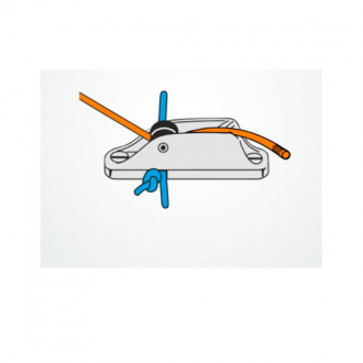 Clamcleat Mordedor Aluminio con Roldana CL236 (3-6mm)