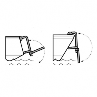 Escalera Plegable Estrecha Inox 4 Peldaños