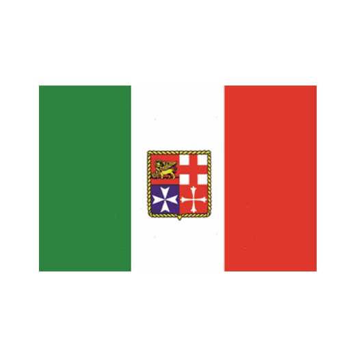 Bandera Italia con Escudo