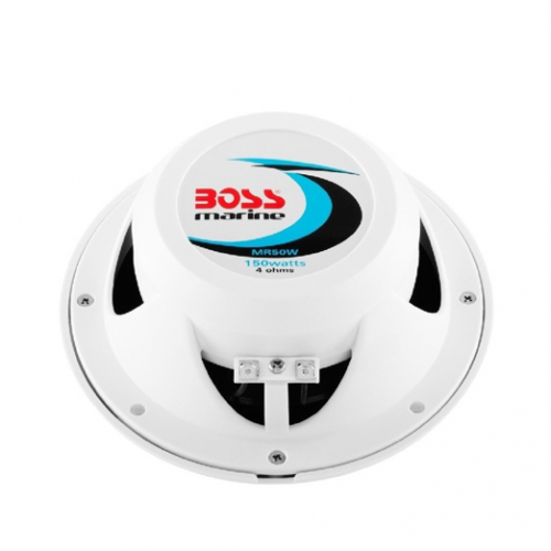 Boss Audio Systems 6-1/2 in. 2-Way Marine Speakers MR652C - The Home Depot