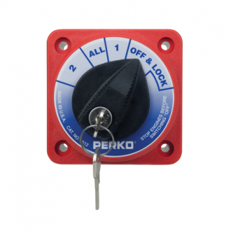 Perko Conmutador Baterias Cuadrado (315 Amp) con Llave