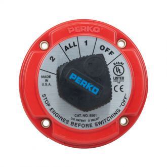 Perko Conmutador de Baterias Redondo (250 Amp)