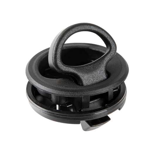 Tirador Empotrable Plastico Negro
