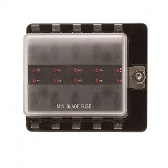 Caja 10 Fusibles con Indicador LED