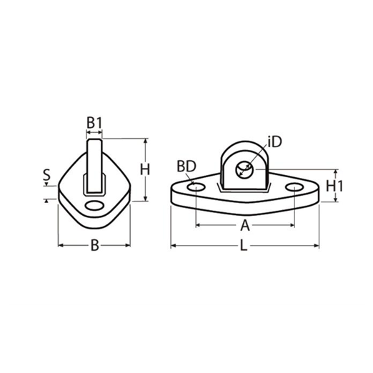 Retalho Romboidal Base Romboidal Inoxidable