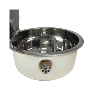 Fregadero Redondo con Tapa de Cristal (345mm)