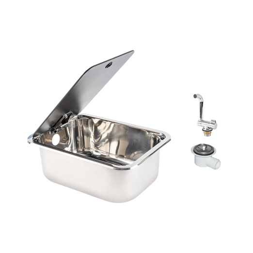 Fregadero con Tapa de Cristal Vertical (380x277mm)