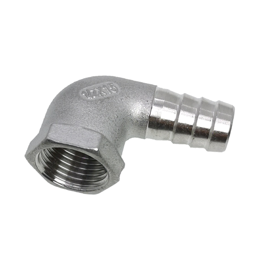 Entronque Manguera Hembra 90 grados Inox