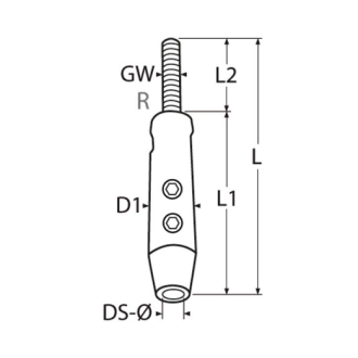 Terminal Rapido con Tornillo Inox