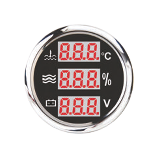 Indicador Digital Temperatura Agua/Nivel Agua/ Voltimetro (Negro)