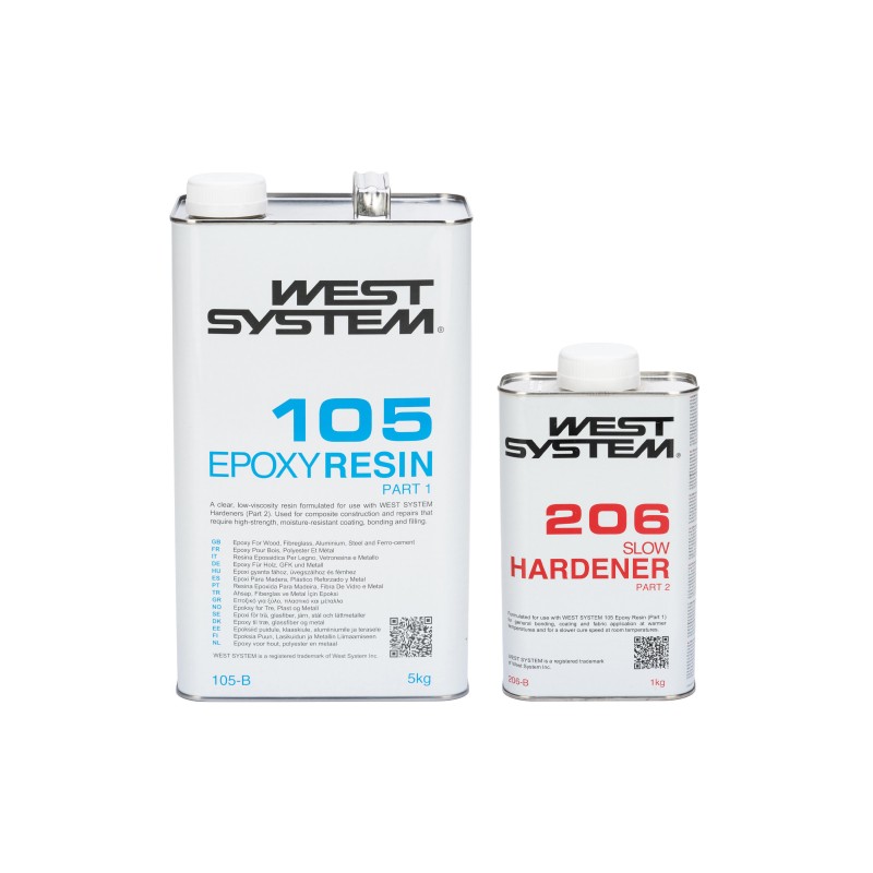 Kit Resina Epoxi West System 6kg Catalizador Lento