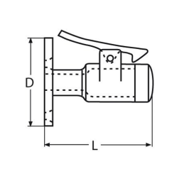Bloqueador Puerta Inox 316 (85mm)