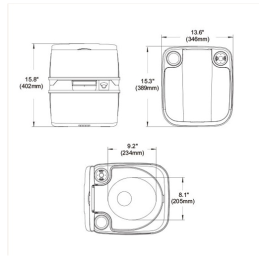 Inodoro Quimico Portatil Seaflo Premium (18L)