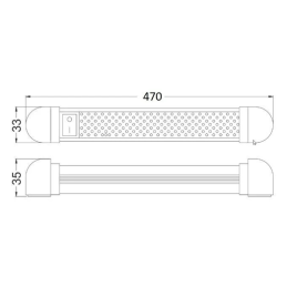Luz LED Giratoria (470mm)