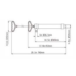 Bomba Achique Manual Seaflo (740mm)