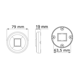 Luz de Popa LED Inoxidable