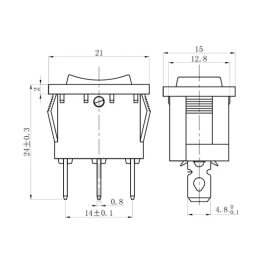 Interruptor 3 Posiciones (On-Off-On)