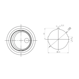 Interruptor Redondo 2 Posiciones