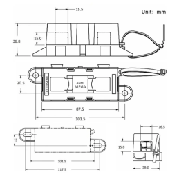 Portafusible MEGA