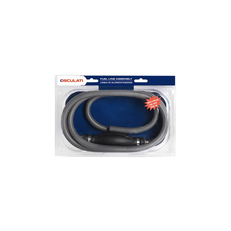 Bomba Cebadora Combustible con Manguera (2,5 metros)