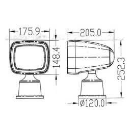 Foco de Cubierta LED con Control Remoto