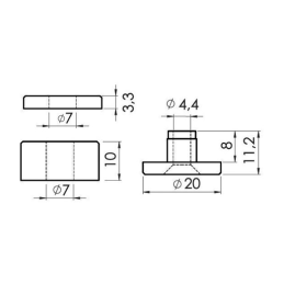 Distanciador Parabrisas