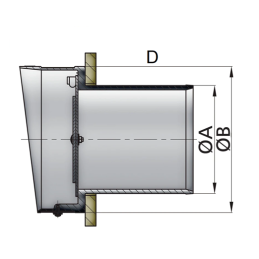 Salida de Escape Vetus Tipo TC