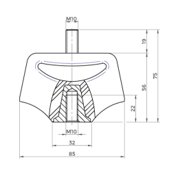 Soporte Motor Volvo Penta (90kg)