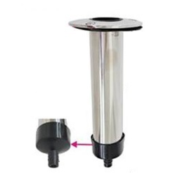 Portacañas Inoxidable Plano con Drenaje