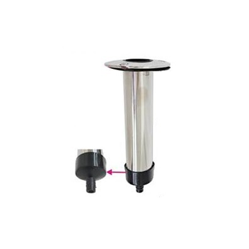 Portacañas Inoxidable Plano con Drenaje