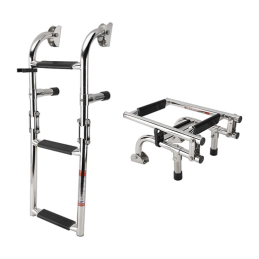 Escalera Plegable Estrecha Inox 3 Peldaños