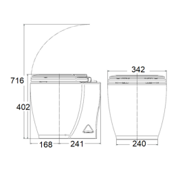 Inodoro Electrico Laguna (12V)
