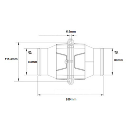 Ventilador de Cala en Linea Seaflo (80mm)