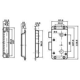 Cerradura Inoxidable con Llave