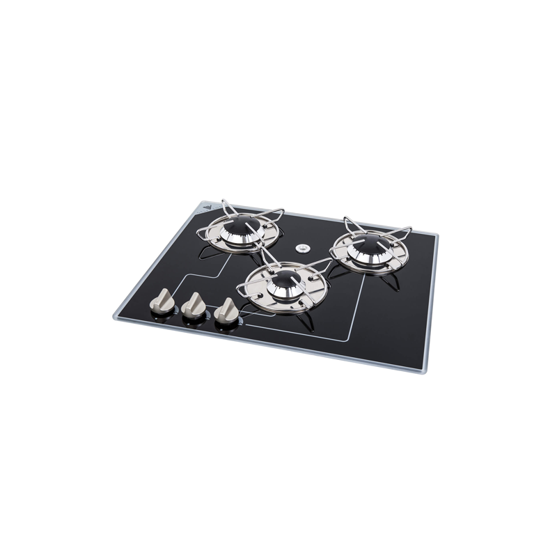 Cocina 3 Fuegos Cristal Templado (Horizontal) Navy Load