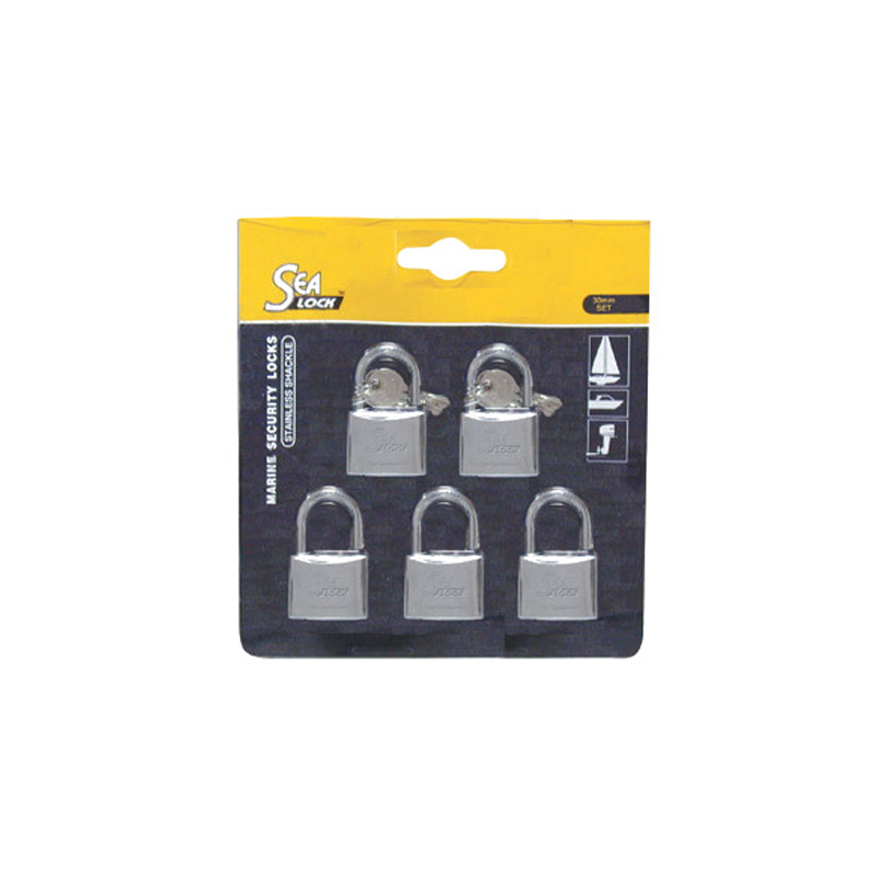 Juego de 5 Candados Amaestrados (30mm)