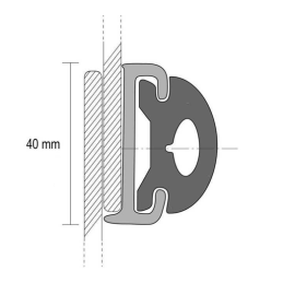 Cinton Plastico Flexible para Perfil PVC (12 metros)